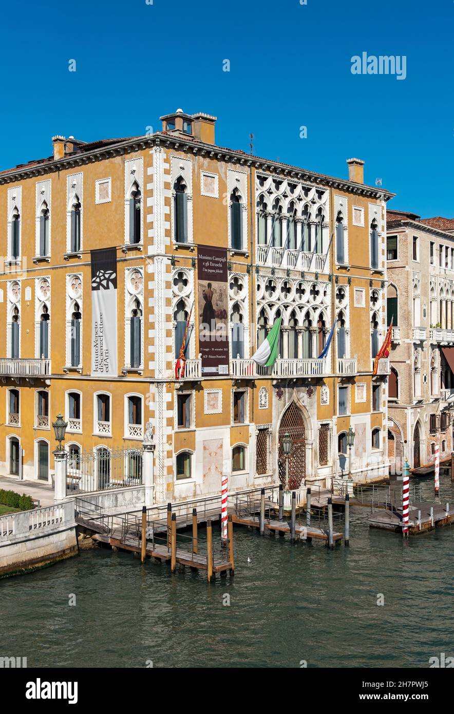 Palazzo Franchetti (Palazzo cavalli-Franchetti) neoclassico, Venezia, Italia Foto Stock