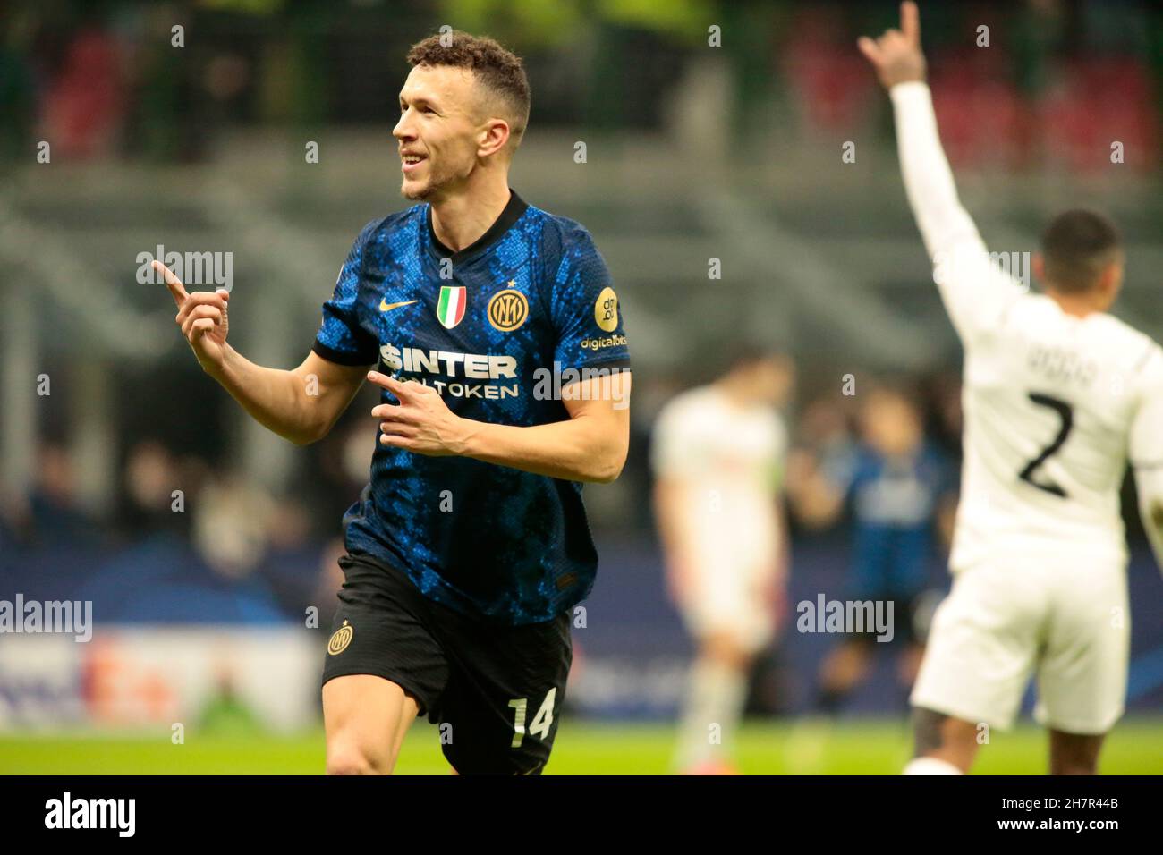 Milano, Italia. 24 novembre 2021. UEFA Champions League, Inter v Shankhtar Donetsk Credit: Nderim Kaceli/Alamy Live News Foto Stock