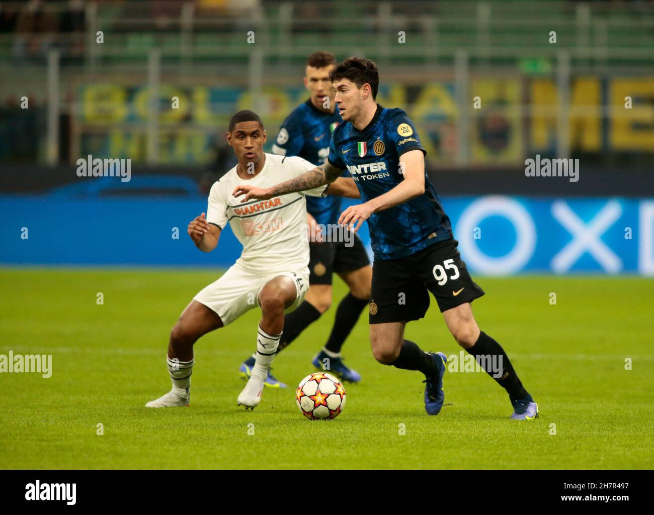 Milano, Italia. 24 novembre 2021. UEFA Champions League, Inter v Shankhtar Donetsk Credit: Nderim Kaceli/Alamy Live News Foto Stock