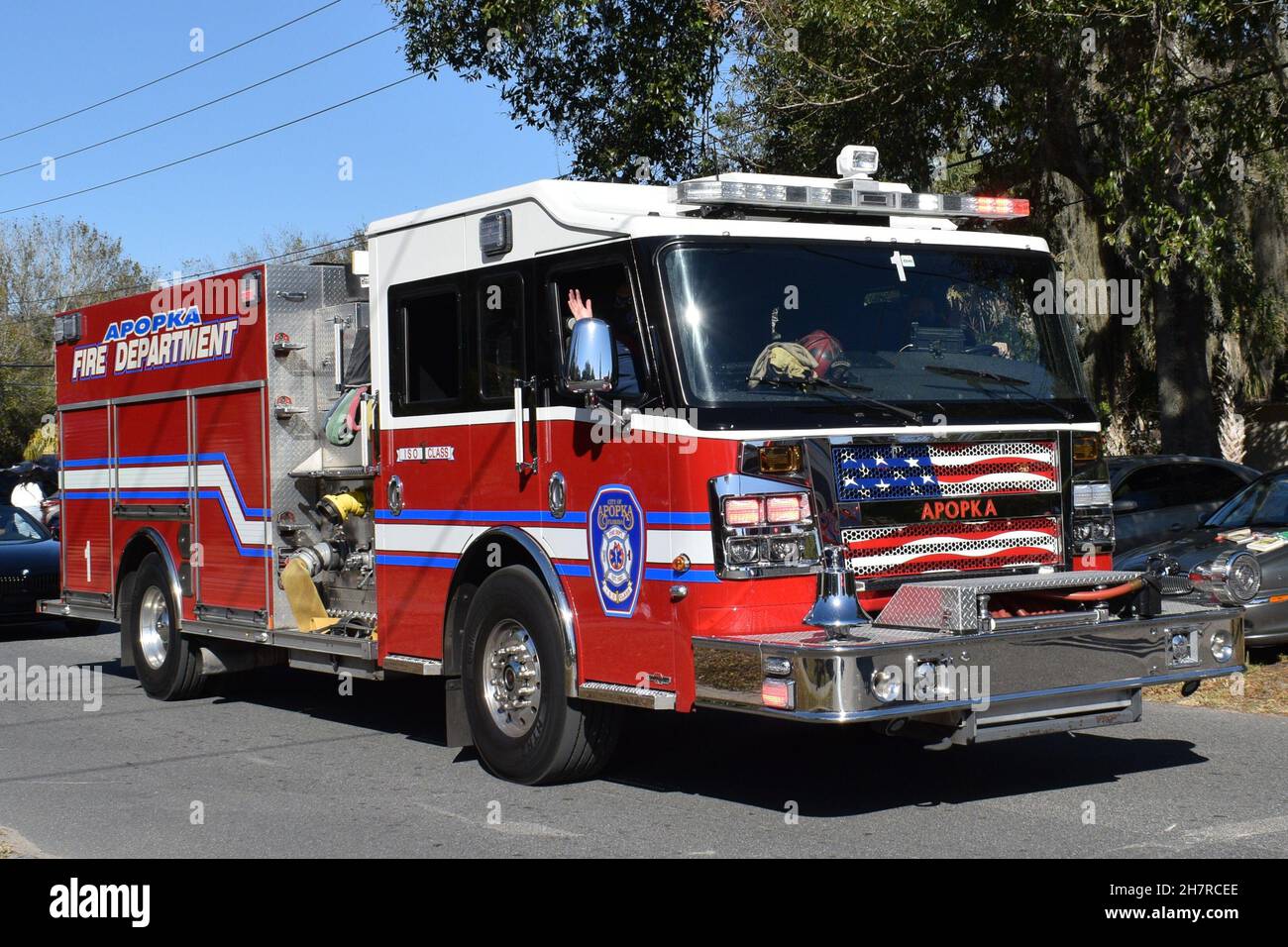 Apopka Florida Fire Engine 18 gennaio 2021. Foto Stock