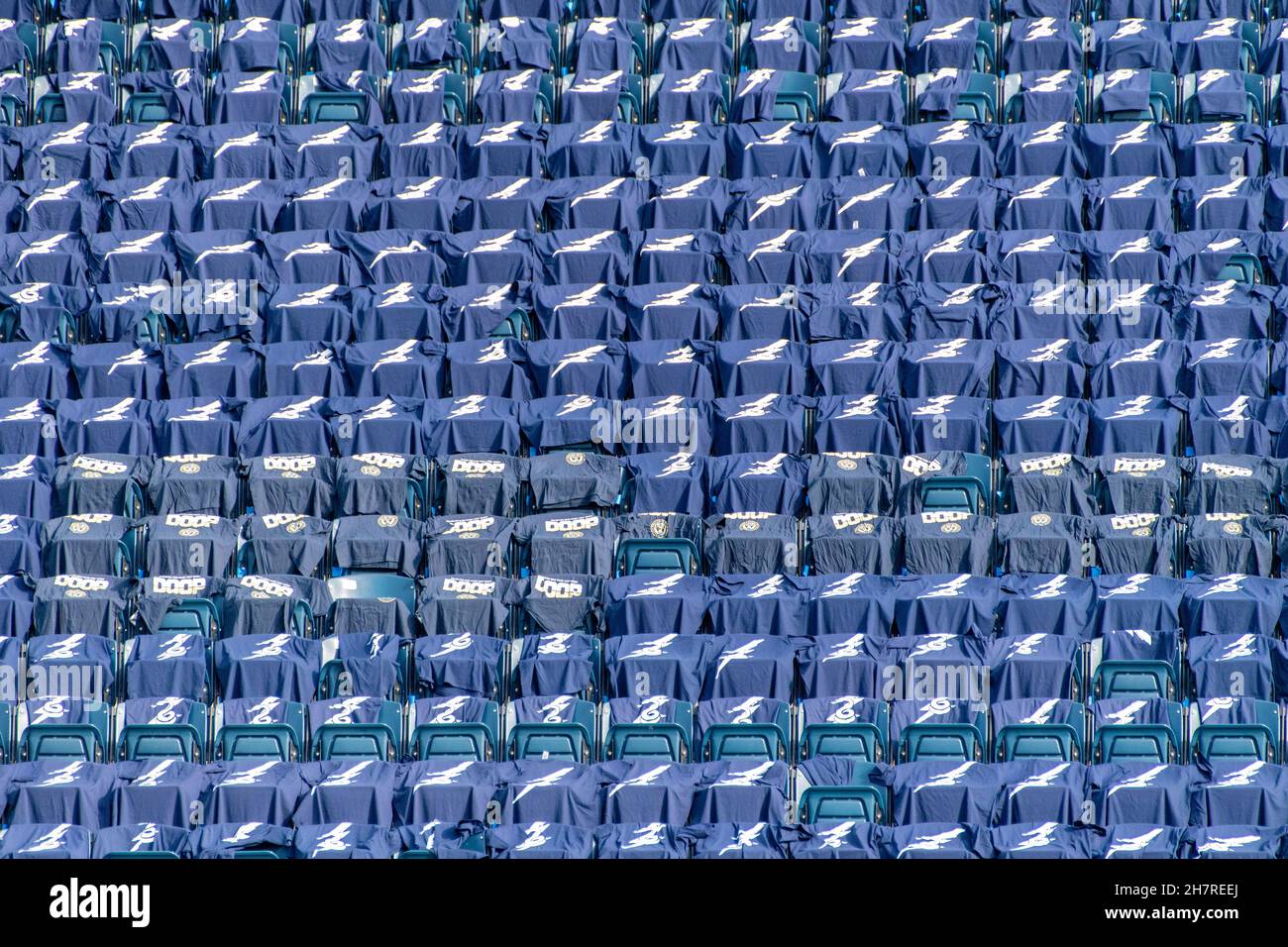 Philadelphia Union MLS tifosi di calcio - gioco di playoff contro New York Red Bull Foto Stock