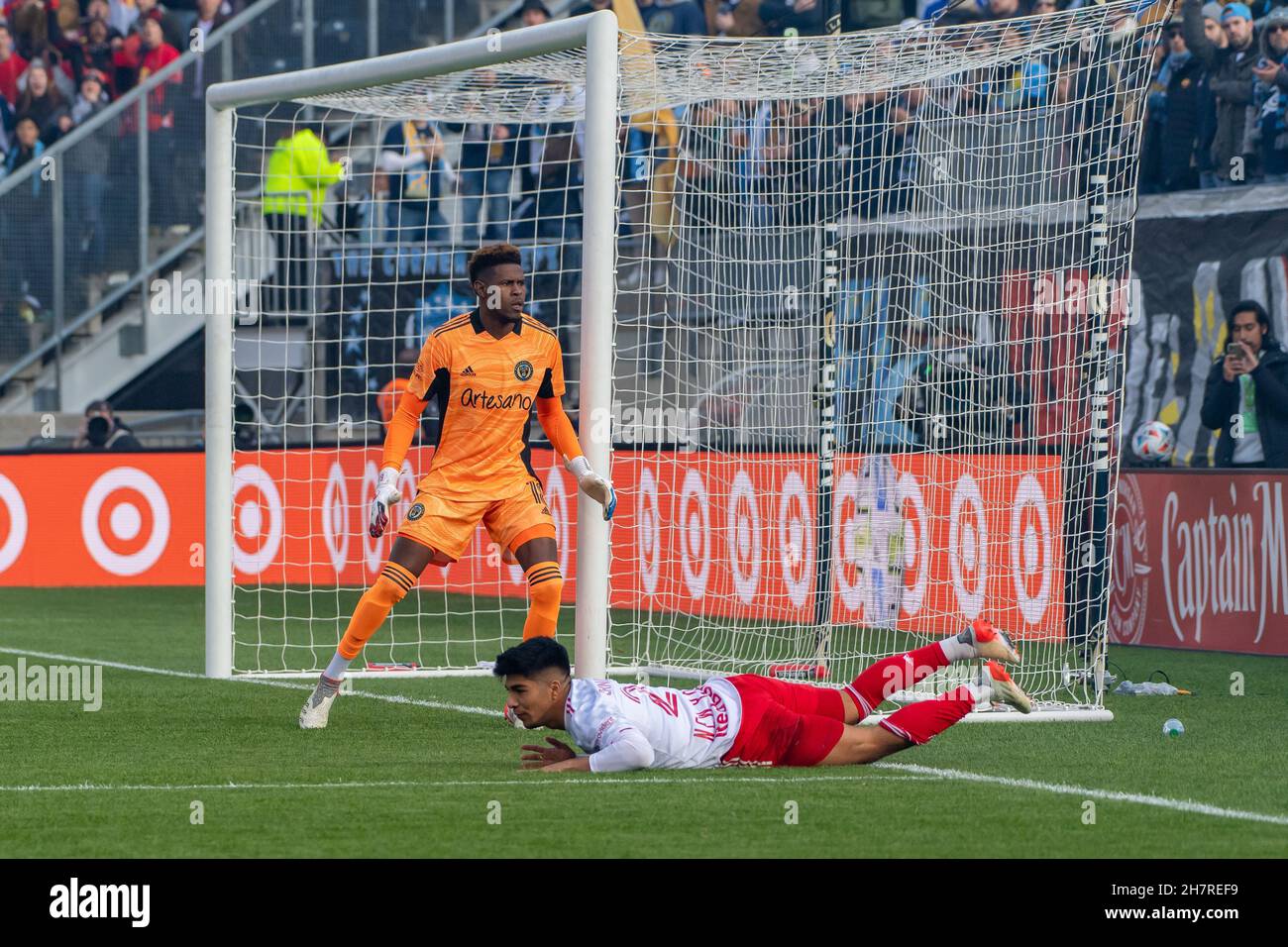 Andre Blake Philadelphia Union portiere/portiere MLS e calciatore giamaicano Foto Stock