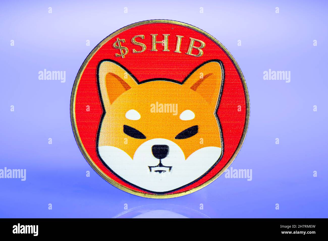 Shiba Inu, SHIBA, criptovaluta, moneta simbolo, segnaposto ottico per la  valuta digitale, blockchain, prezzi di borsa Foto stock - Alamy