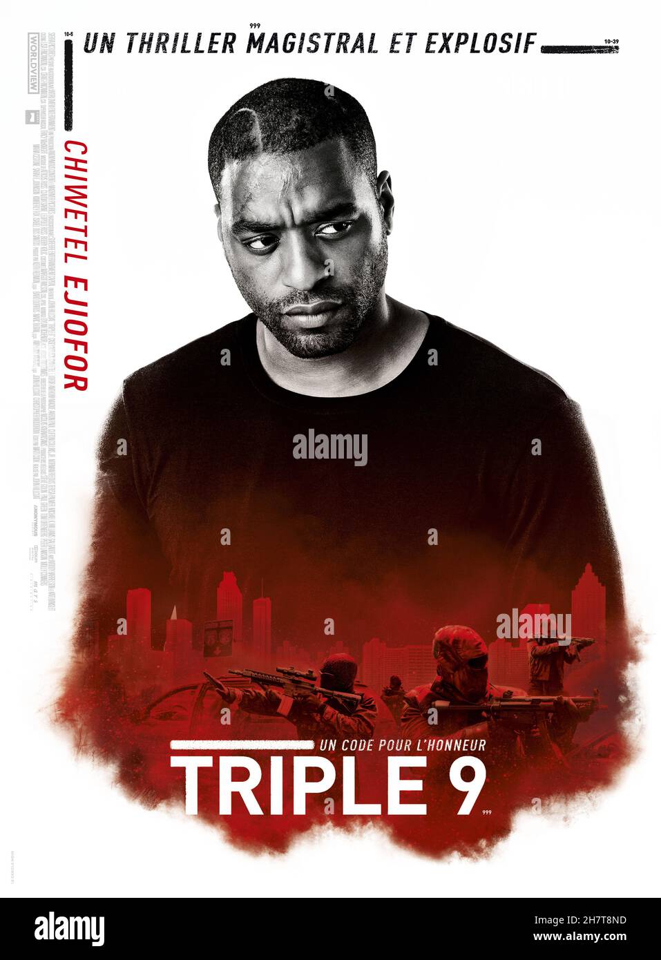DATA DI RILASCIO: Febbraio 26, 2016 TITOLO: Triple 9 CASA DI PRODUZIONE: Open Road Films REGISTA: John Hillcoat TRAMA: Una banda di criminali e poliziotti corrotti piano l'assassinio di un ufficiale di polizia al fine di tirare fuori il loro più grande heist ancora attraverso la città STARRING: Casey Affleck, Chiwetel Ejiofor, Anthony Mackie. (Credit Image: © Open Road Films/Entertainment Pictures) Foto Stock