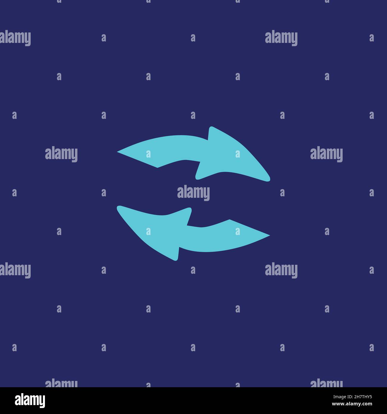 Icona della linea di aggiornamento. Simbolo di sfondo per l'aggiornamento della pagina Web in stile semplice. Elemento di design del logo. Stampa T-shirt. Vettore per adesivo. Illustrazione Vettoriale