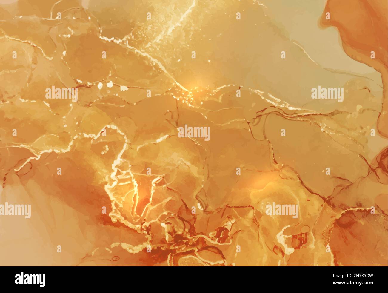 Texture moderna in marmo. Schizzi di inchiostro con alcol. Design elegante con poster color pastello. Art. Flusso liquido Illustrazione Vettoriale