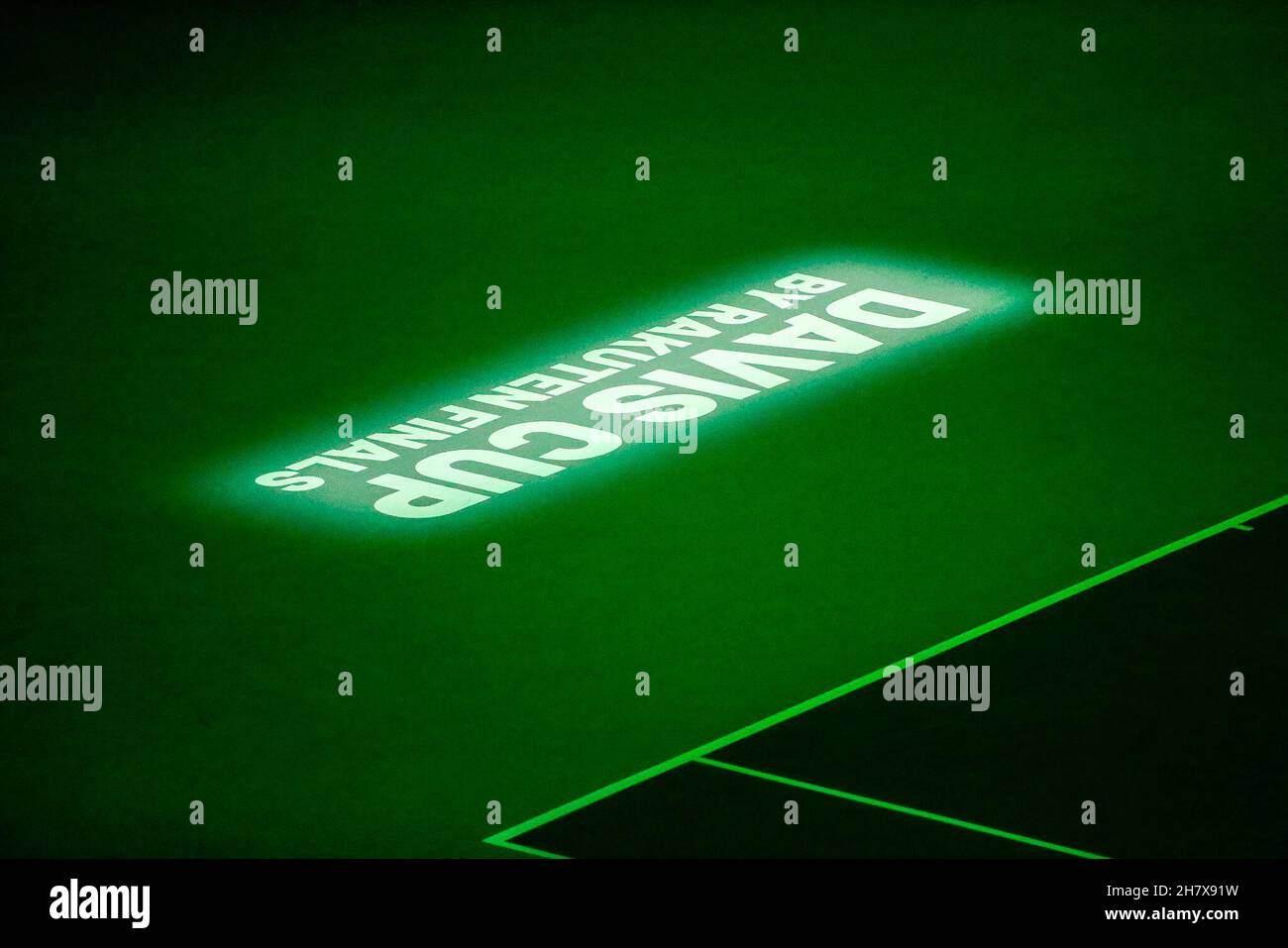 Durante la Coppa Davis 2021, evento di tennis tra Croazia e Australia il 25 novembre 2021 a Pala Alpitour a Torino - Foto: Nderim Kaceli/DPPI/LiveMedia Foto Stock