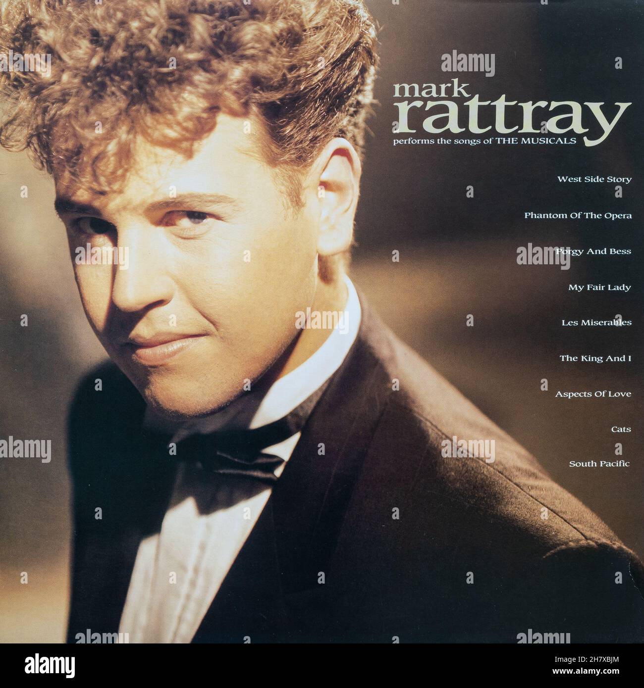 Mark Rattray esegue le canzoni dei musical, copertina in vinile LP Foto Stock