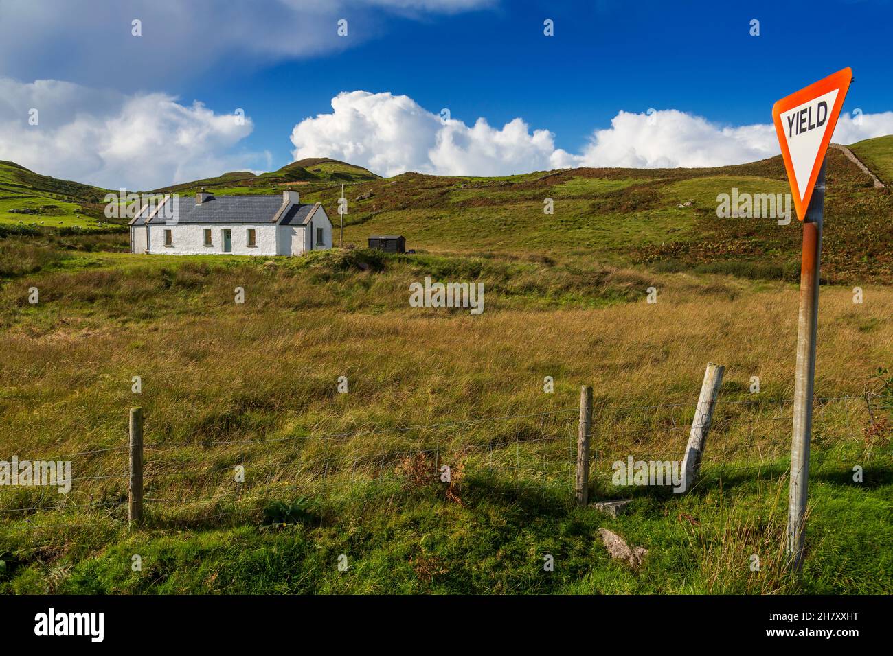 Ballyteney Beg, Clare Island, County Mayo, Irlanda Foto Stock
