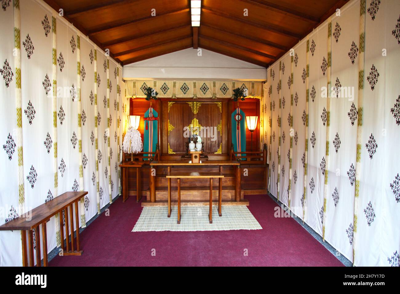Il Santuario del Togo vicino a Takeshita Street a Harajuku, Jingjumae nella città di Shibuya a Tokyo, Giappone. Foto Stock