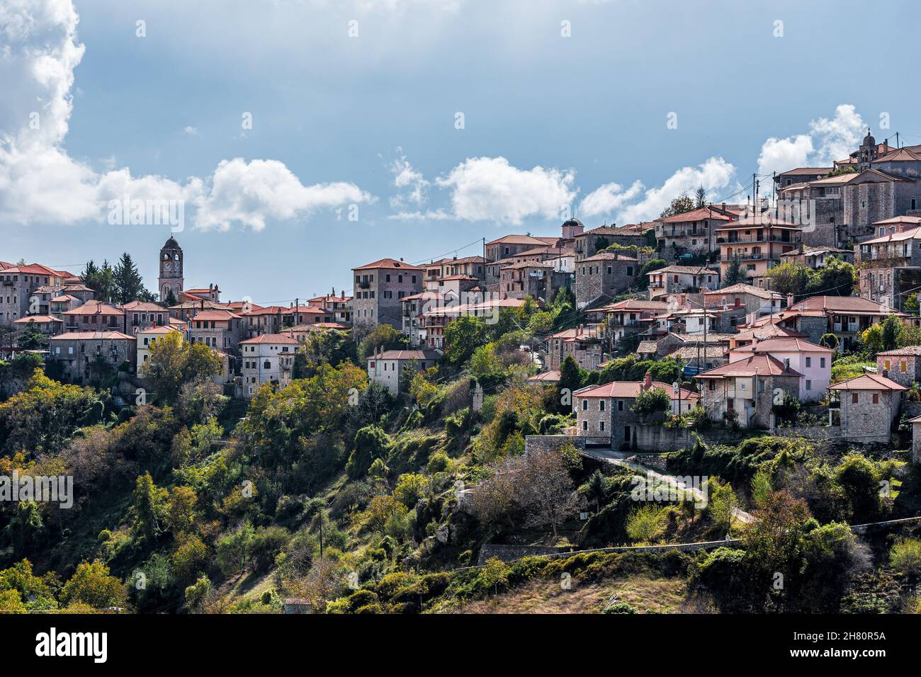 Dimitsana villaggio in Arcadia Grecia Foto Stock