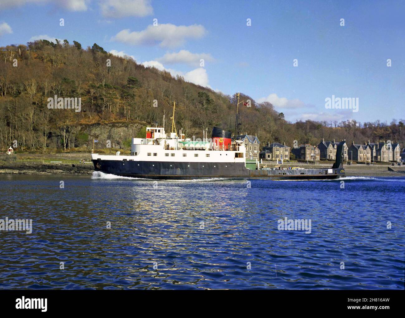 MV Arran parte da Oban Bay anni '70 Foto Stock