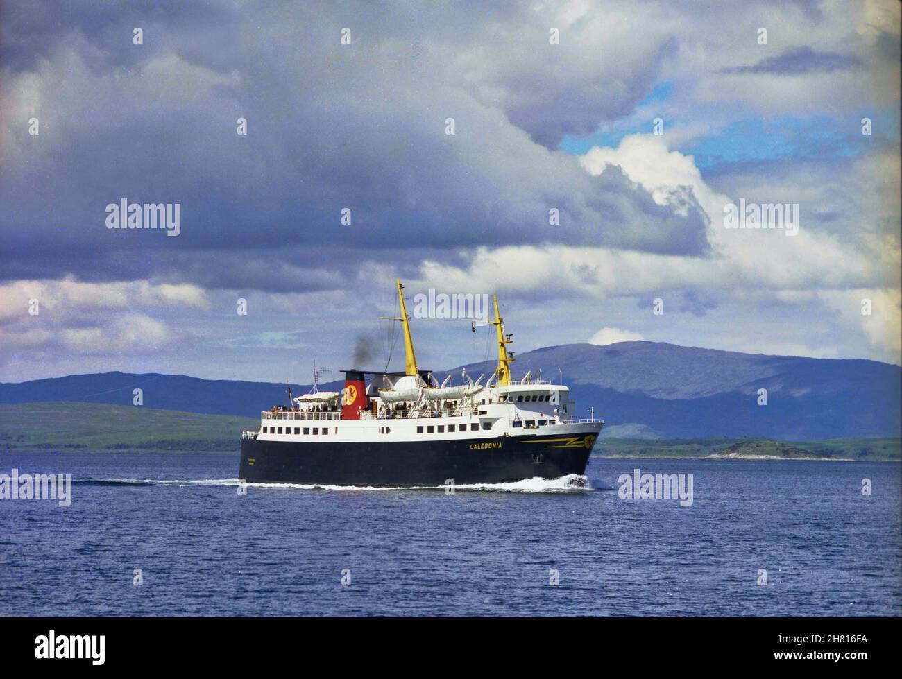 MV Caledonia in mare anni '70 Foto Stock