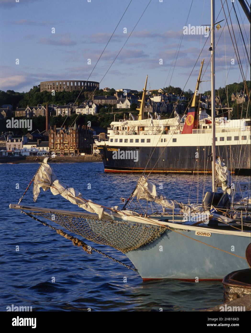 MV Caledonia in Oban anni '70 Foto Stock
