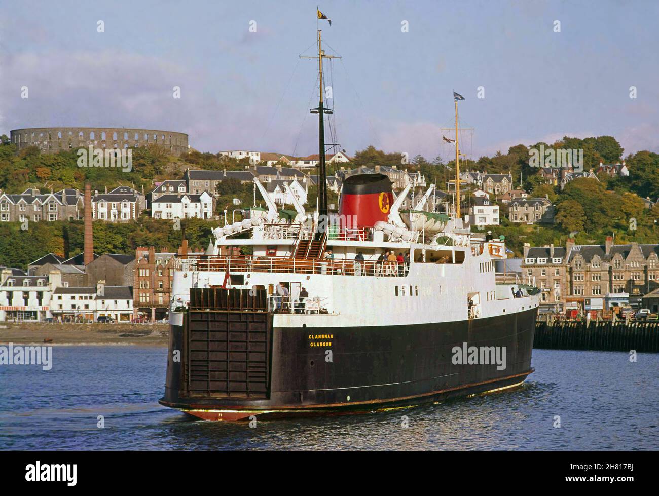 MV Clansman, Oban Bay anni '70 Foto Stock