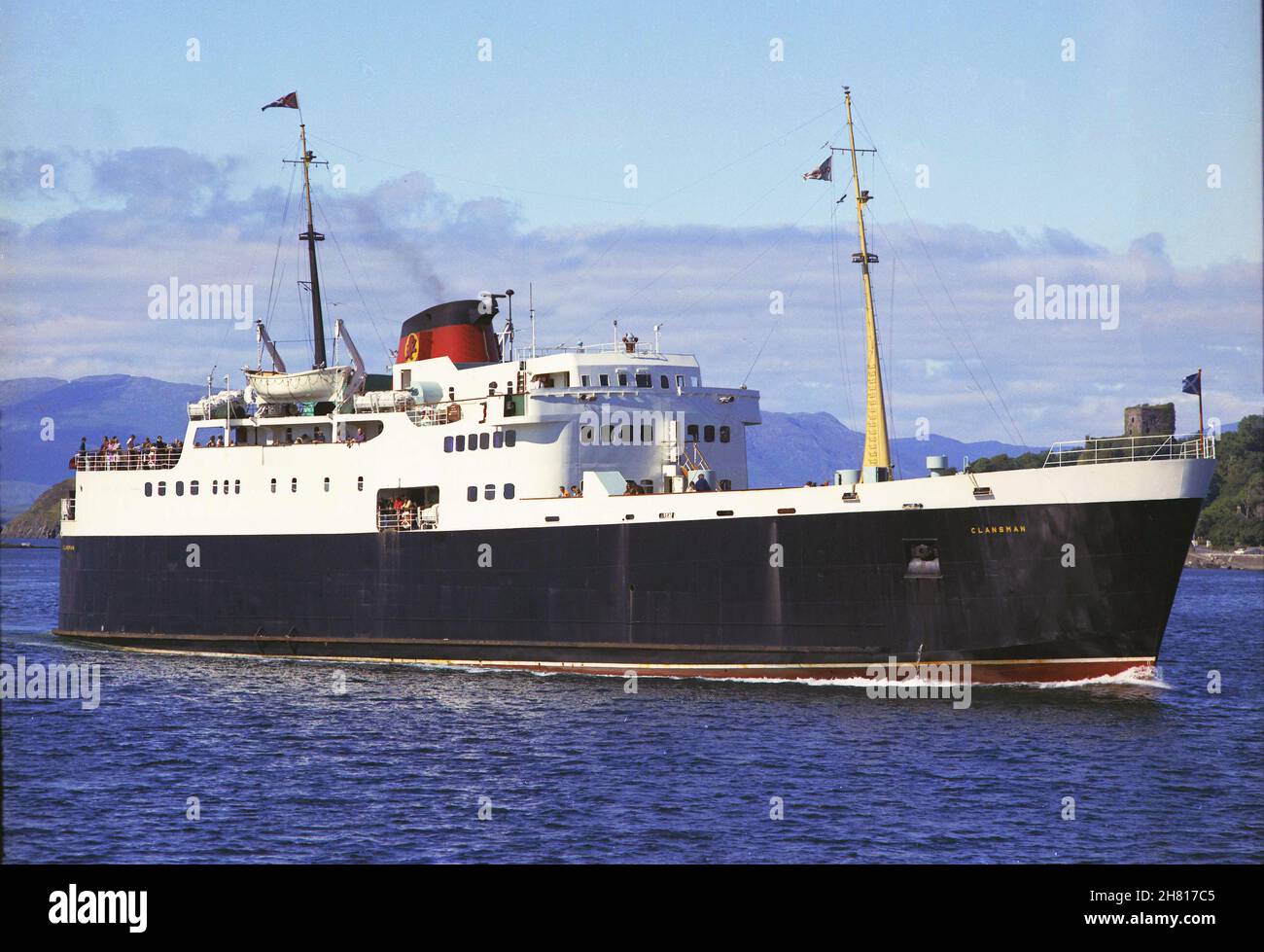 MV Clansman, Oban Bay anni '70 Foto Stock