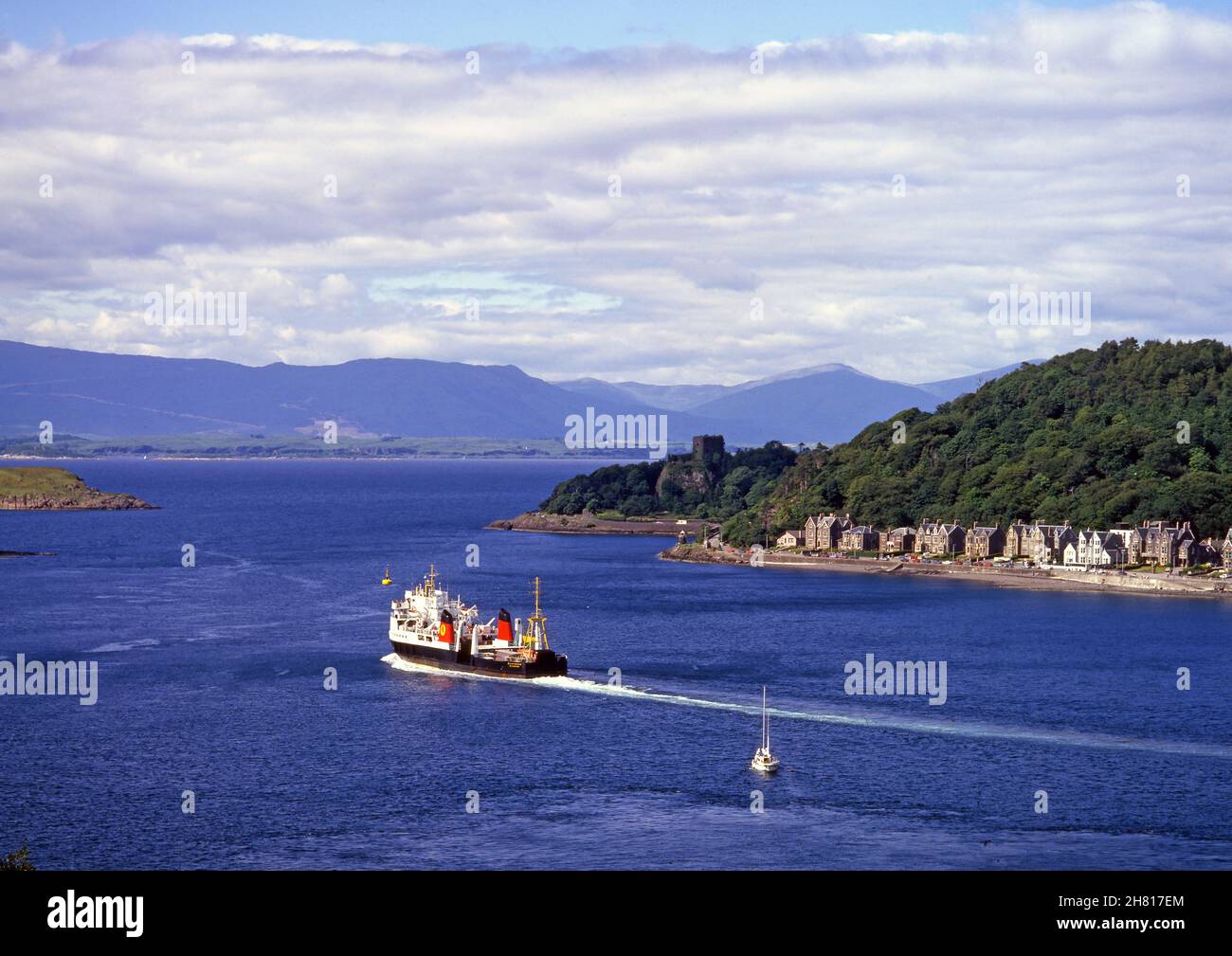 MV Claymore, Oban Bay anni '80 Foto Stock