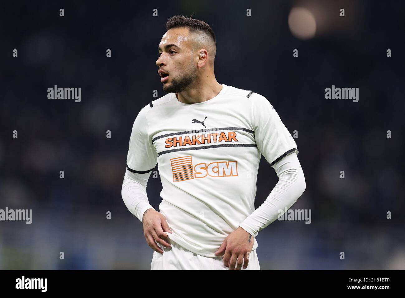 Maycon (FC Shakhtar Donetsk) durante l'Inter - FC Internazionale vs Shakhtar Donetsk, partita di calcio della UEFA Champions League a Milano, Italia, novembre 24 2021 Foto Stock