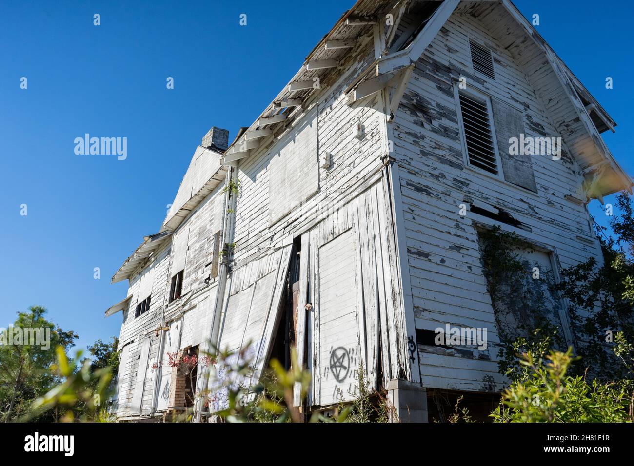 Resti di vecchia casa Foto Stock