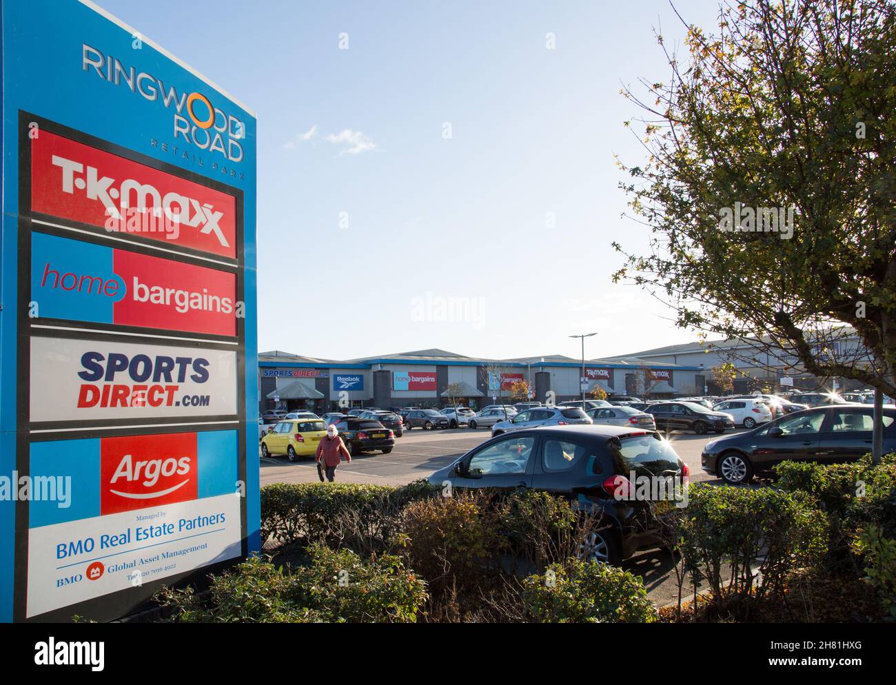 Ringwood Road Retail Park, Ringwood, Bournemouth Foto Stock