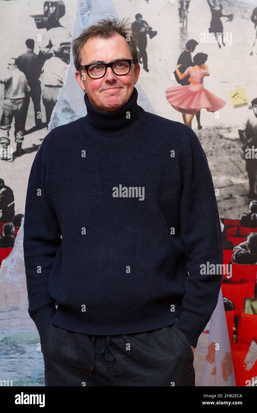 Torino, Italia. 26 novembre 2021. Il regista britannico Garth Jennings pone sul tappeto rosso del Festival del Cinema di Torino del 2021. Credit: Marco Destefanis/Alamy Live News Foto Stock