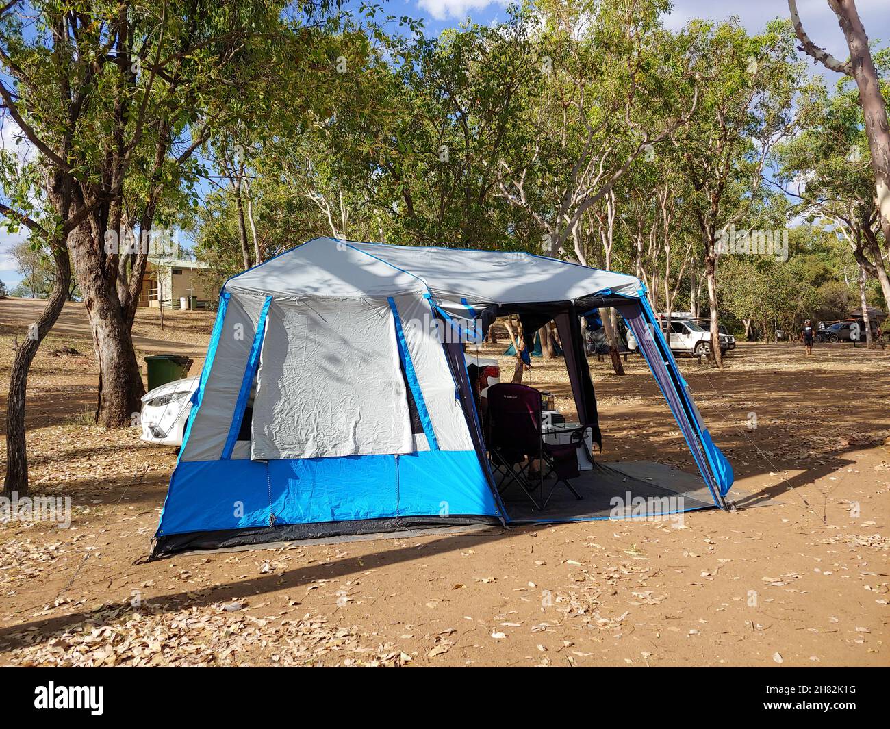 Campeggio nella bush dell'Australia Foto Stock