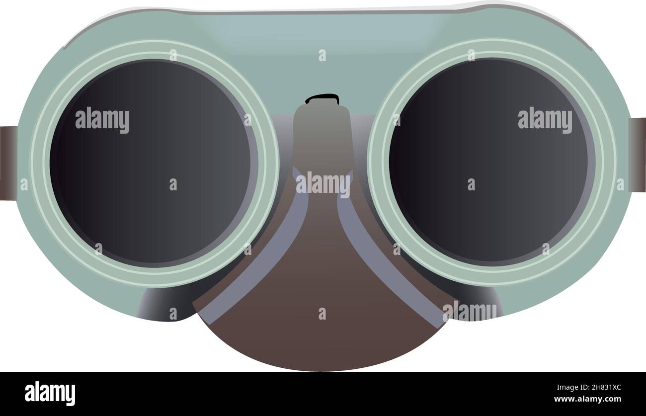 occhiali di protezione per saldatura nel vettore Illustrazione Vettoriale