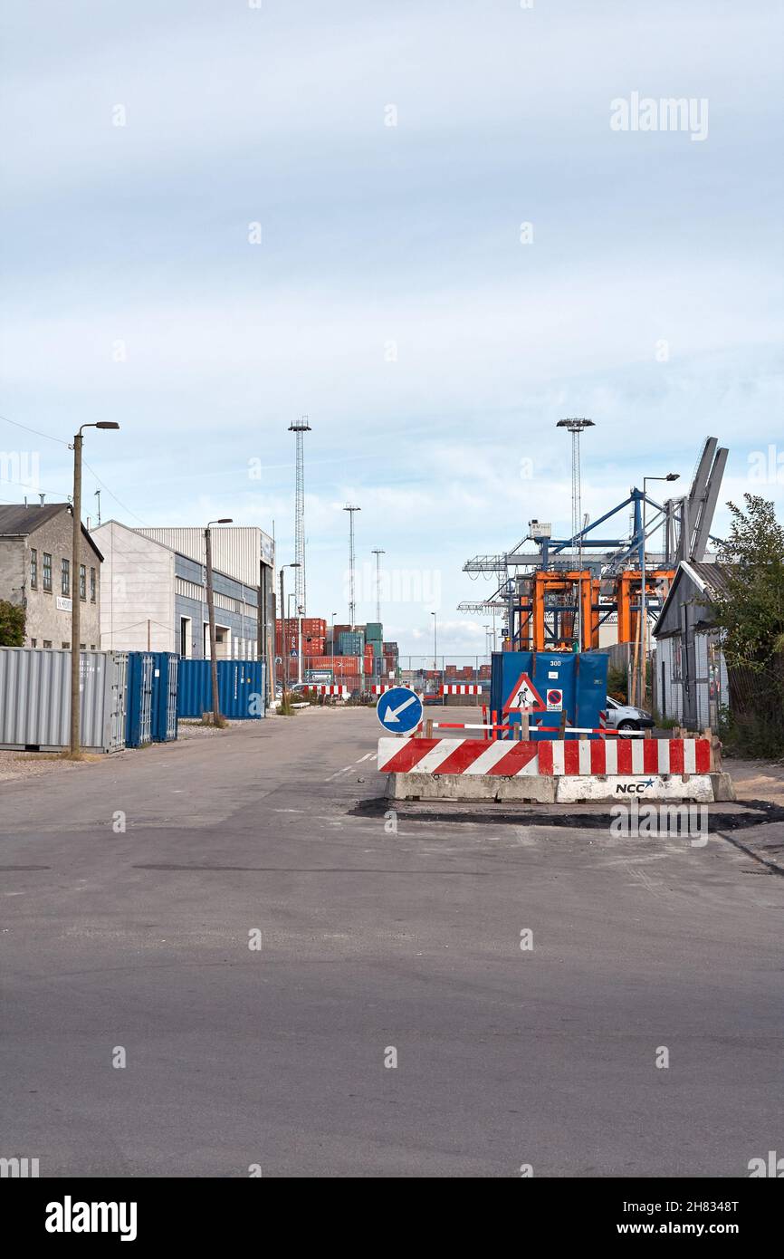 Stubbeløbgade nel Nordhavn di Copenaghen (Porto Nord), 2005; Copenhagen, Danimarca Foto Stock