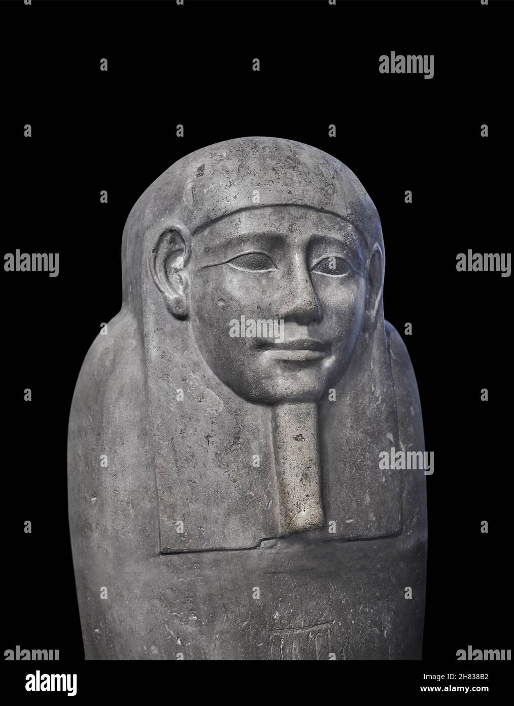 Sarcofago in pietra egizia tolemaica, II sec. a.C., periodo tolemaico. Kunsthistorisches Muesum Vienna AS 5150. Foto Stock