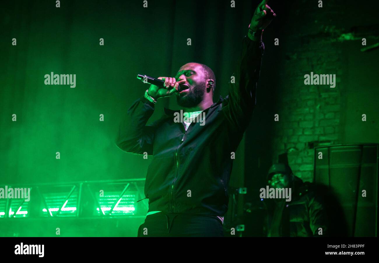 Bournemouth, Regno Unito. 26 novembre 2021. Headie One alla O2 Academy di Bournemouth, Regno Unito. 26 novembre 2021. Credit: Charlie Raven/Alamy Live News Foto Stock