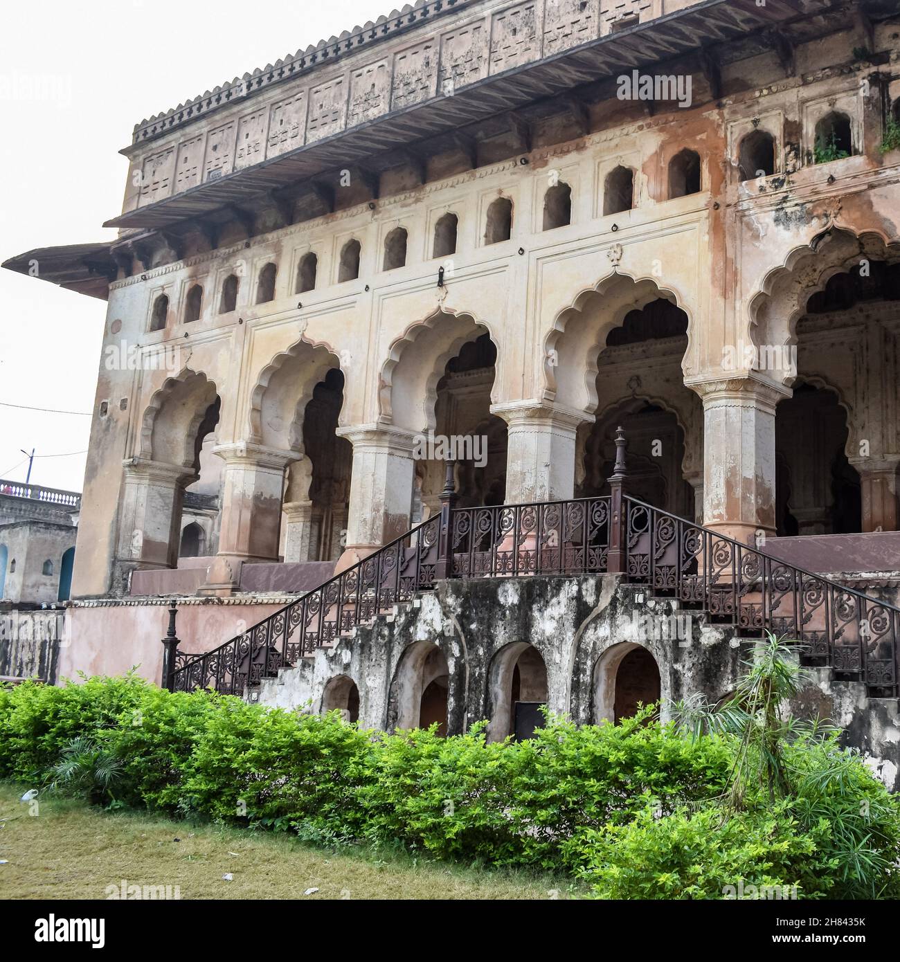 Jahangir Mahal (Forte di Orchha) in Orchha, Madhya Pradesh, India, Jahangir Mahal o Palazzo di Orchha è cittadella e guarnigione situato in Orchha. Madhya Prade Foto Stock