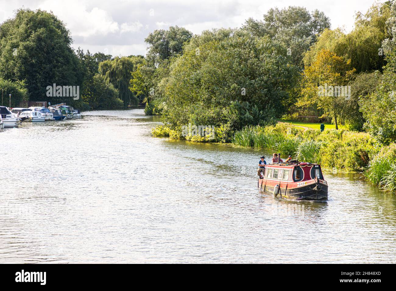 Fiume Great Ouse, St Neots, Cambridgeshire. Foto Stock