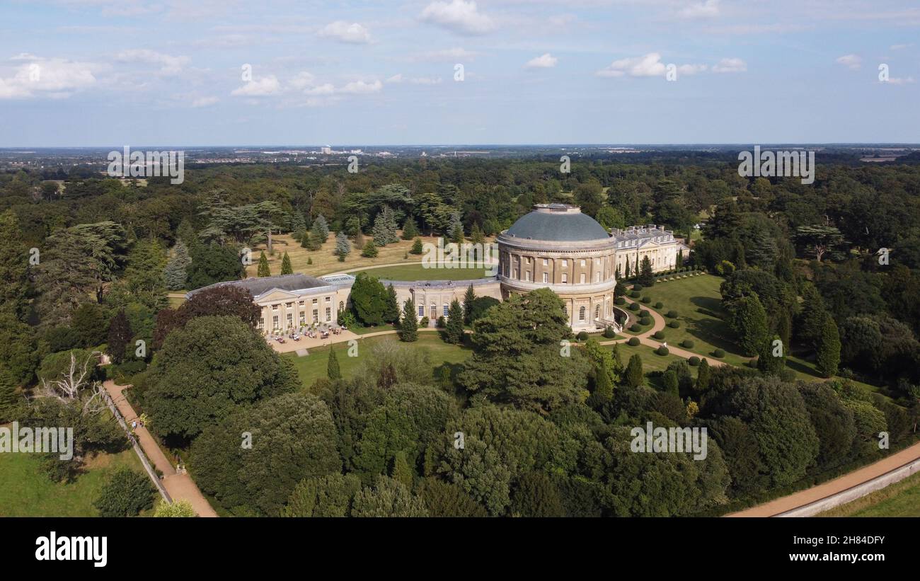 Ickworth casa e terreni Suffolk antenna UK Foto Stock
