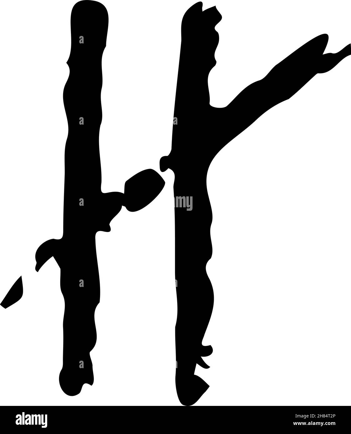 Contrassegno di conteggio su sfondo bianco o linea di hash sul muro della prigione Illustrazione Vettoriale