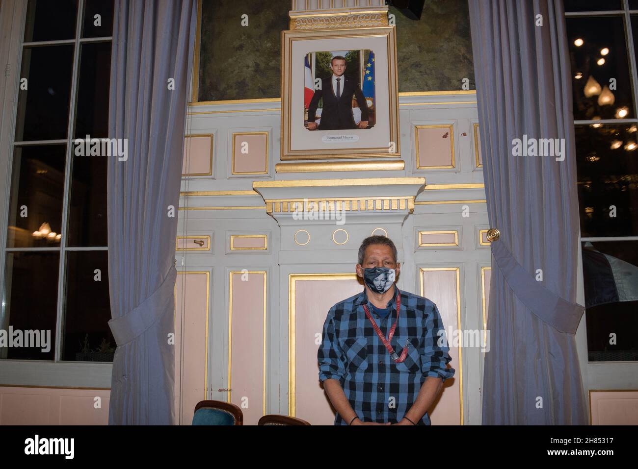 Parigi : Conférence avec Brian Bouillon-Baker autour de son livre « Joséphine Baker l'universelle » à la Mairie du 16e circondario. Foto Stock