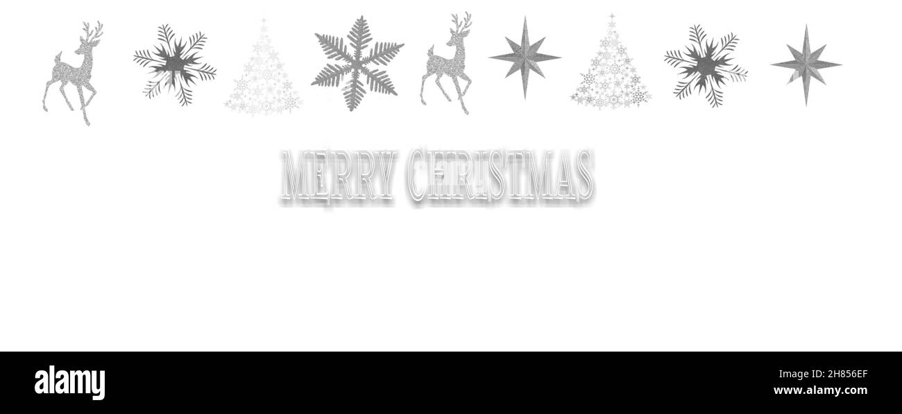 Buon Natale e felice anno nuovo 2022 biglietto di auguri su sfondo bianco Foto Stock