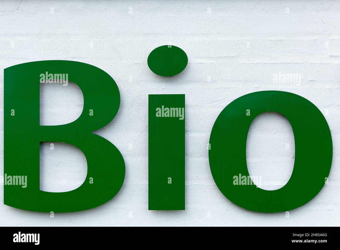 BIO segno su un muro Foto Stock