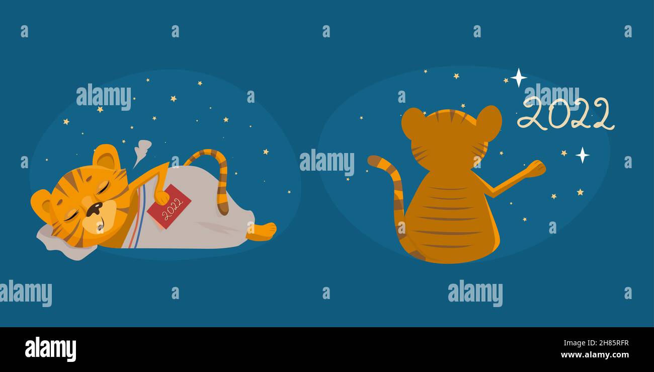 Bambino che dorme in mezzo al cielo notturno Illustrazione Vettoriale
