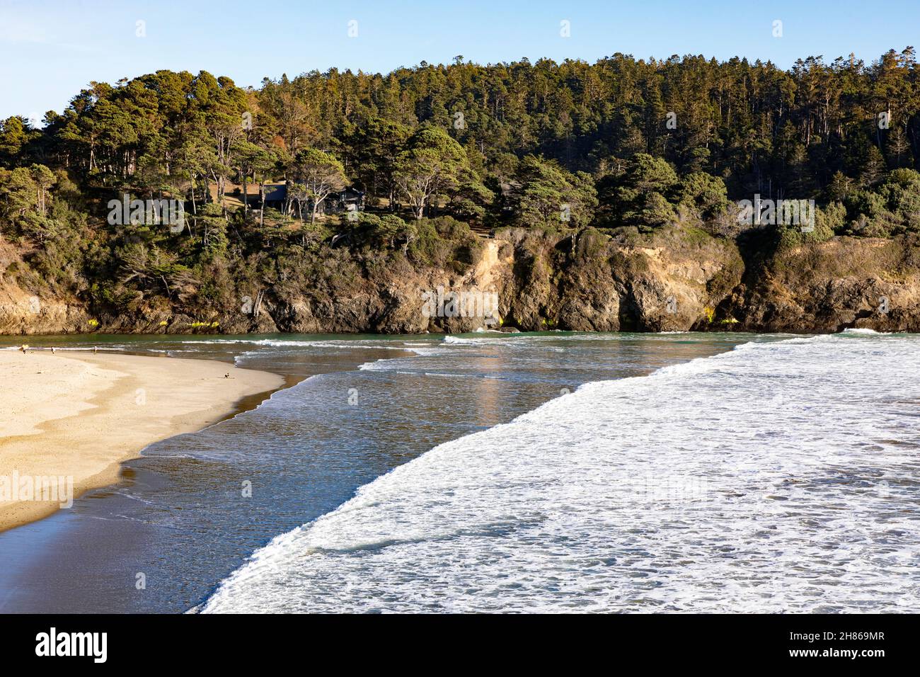 Mendocino Beach, Mendocino, California, USA Foto Stock