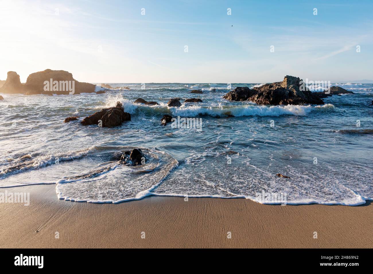 Glass Beach, Fort Bragg, Mendocino County, California, USA Foto Stock