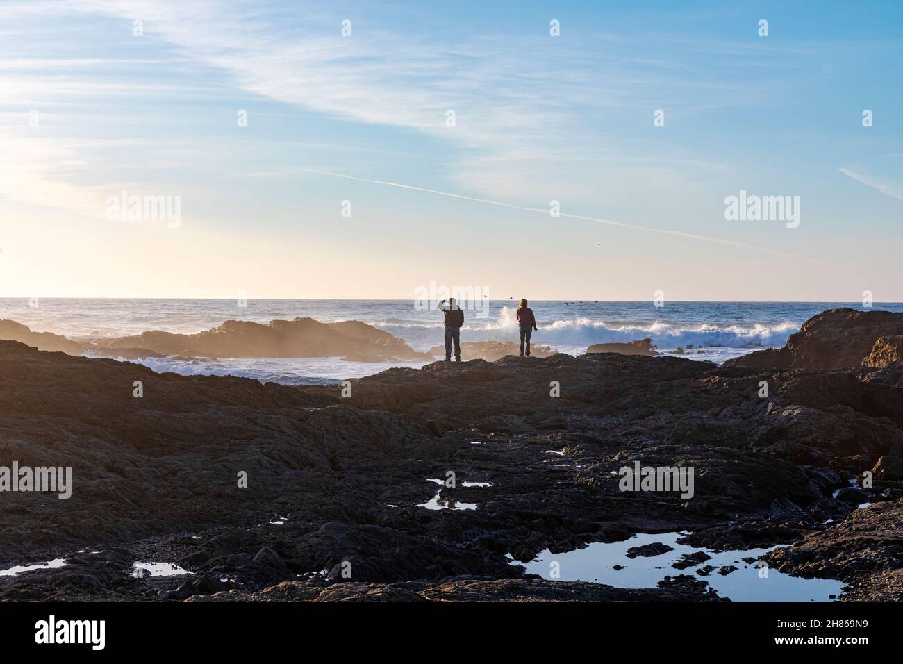 Glass Beach, Fort Bragg, Mendocino County, California, USA Foto Stock