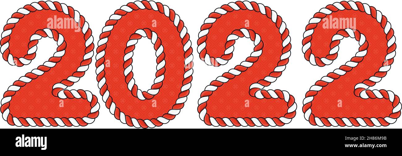 Felice anno nuovo 2022. Copertina del diario commerciale per il 2022 Illustrazione Vettoriale