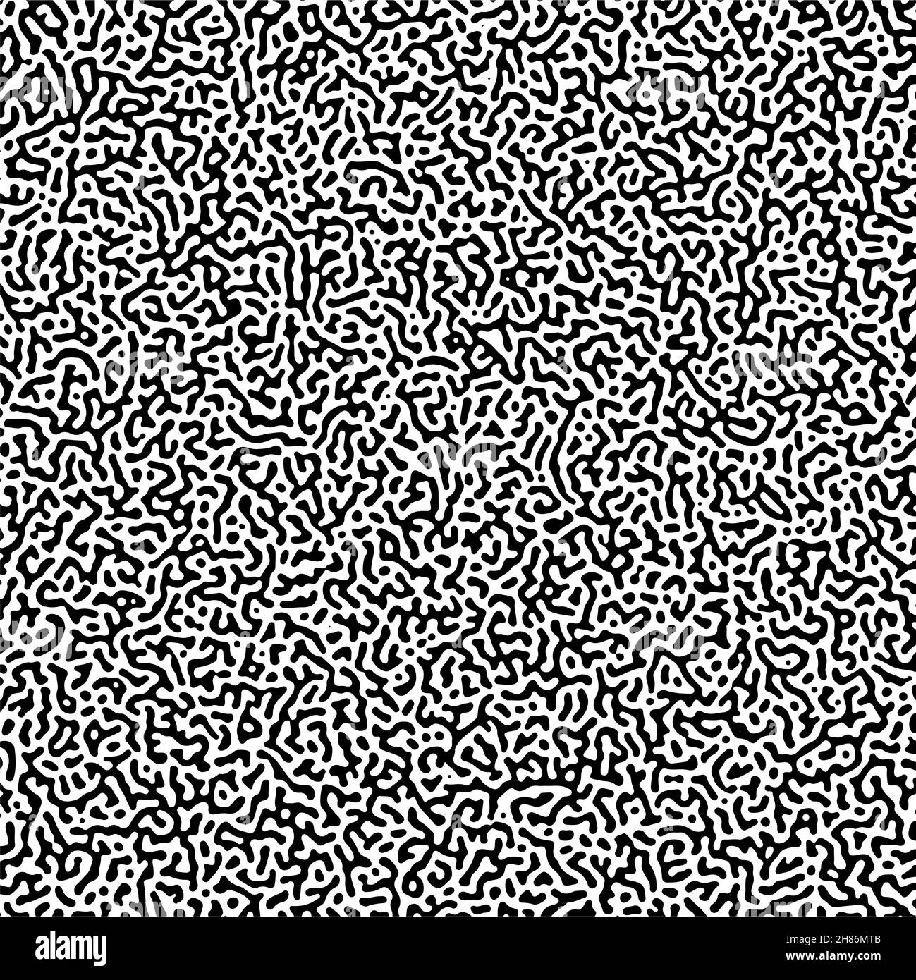 Motivo di Turing. Modello di reazione-diffusione. Basi chimiche di morfogenesi. Illustrazione Vettoriale