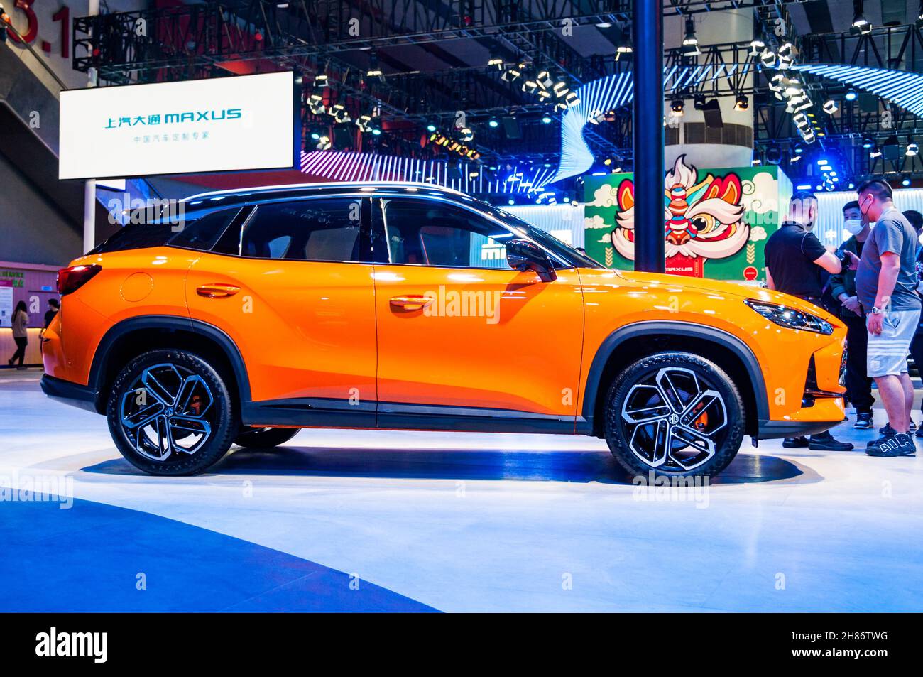 MG One SUV in mostra all'Auto Show di Guangzhou 2021, provincia di Guangdong, Cina. Foto Stock