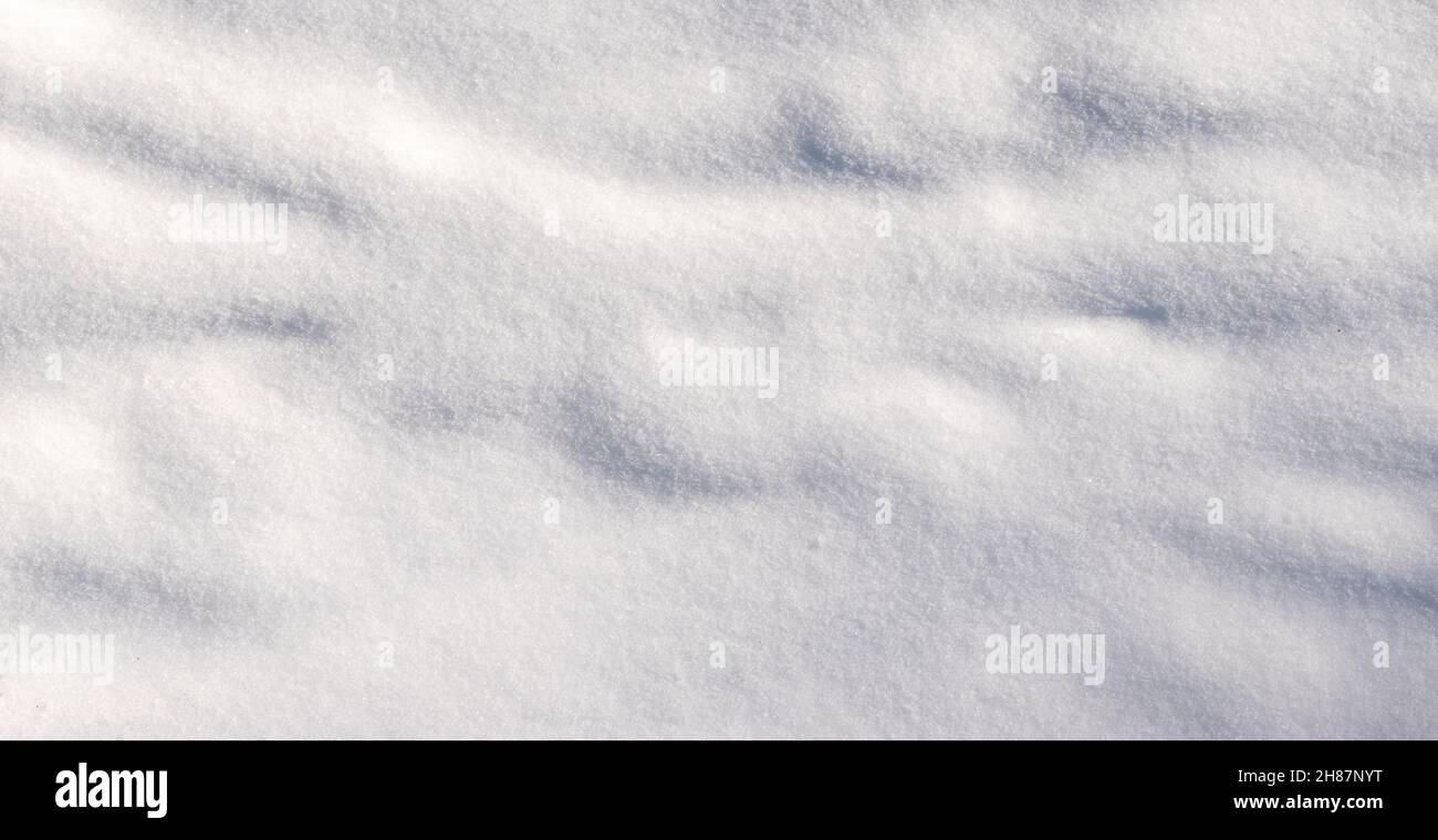 Sfondo bianco con texture innevata senza cuciture. Foto Stock