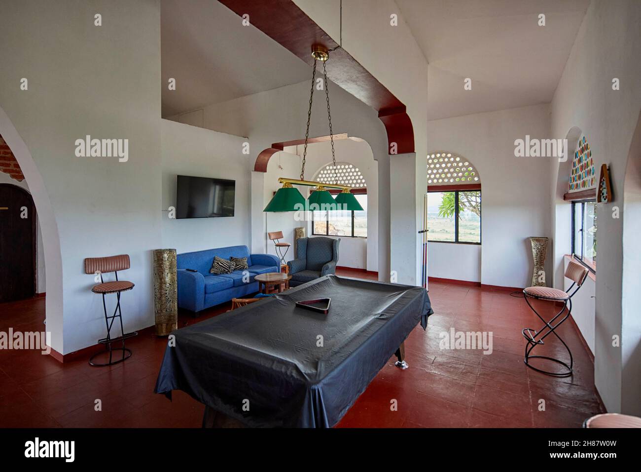 Grotan's Castle Hotel a Taveta, Kenya, Africa Foto Stock