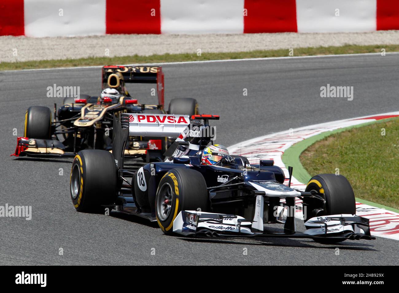 MOTORSPORT - F1 2012 - GRAN PREMIO DI SPAGNA / GRAN PREMIO D'ESPAGNE - BARCELLONA (ESP) - DAL 11 AL 13/05/2012 - FOTO : FRANOIS FLAMAND / DPPI - MALDONADO PASTOR (VEN) - WILLIAMS F1 RENAULT FW34 - AZIONE Foto Stock