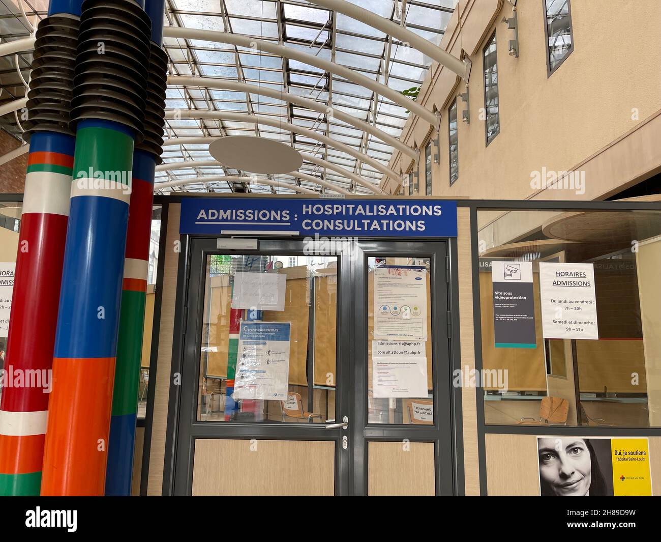 Ospedale Saint-louis a parigi Foto Stock