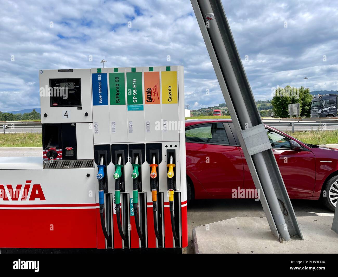 Distributore di carburante Foto Stock