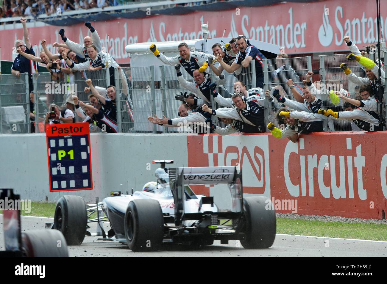 MOTORSPORT - F1 2012 - GRAN PREMIO DI SPAGNA / GRAN PREMIO D'ESPAGNE - BARCELLONA (ESP) - DAL 11 AL 13/05/2012 - FOTO : ERIC VARGIOLU / DPPI - MALDONADO PASTOR (VEN) - WILLIAMS F1 COSWORTH FW34 - AZIONE - FOTO: DPPI F1/DPPI/LIVEMEDIA Foto Stock